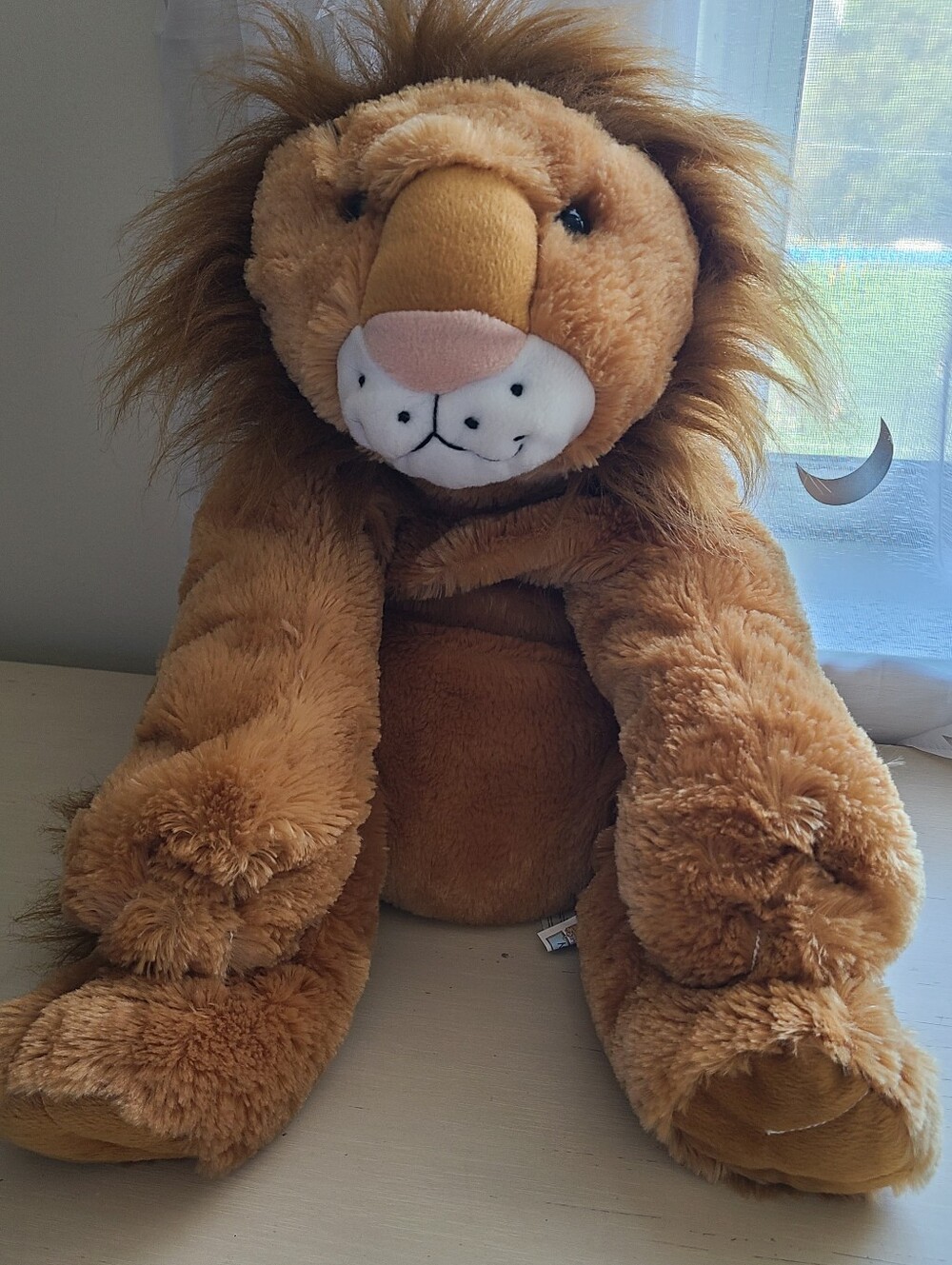 Animal Alley Toys R Us Lion Plush 27" Large Floppy Pillow Soft Stuffed Animal